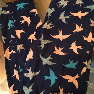 EUC bird leggings OS unicorn