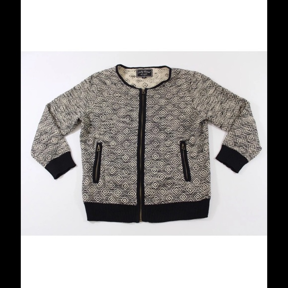 Lucky brand full zip sweater medium