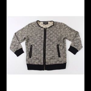 Lucky brand full zip sweater medium