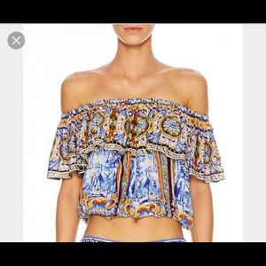 BRAND NEW CAMILLA Midriff Top in Road to Seville!