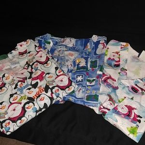 Scrub tops Christmas theme