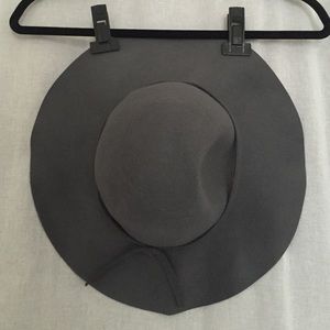 Gray felt hat