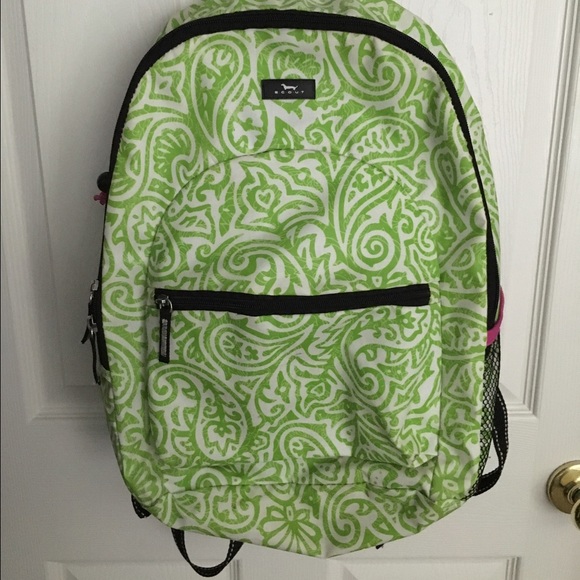 SCOUT Big Draw green paisley backpack