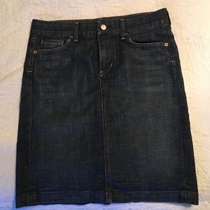 Citizens of Humanity denim stretch pencil skirt,28