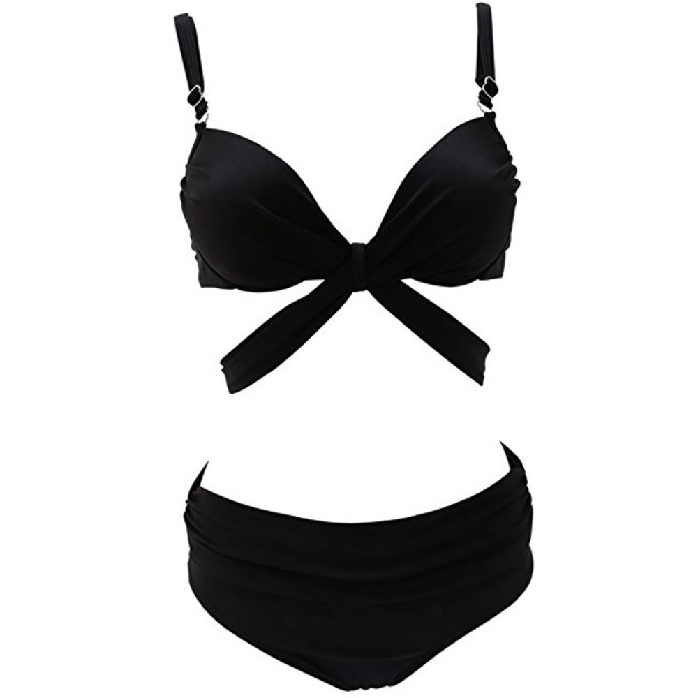 Black Push Up Multi Strap Bikini - image 4