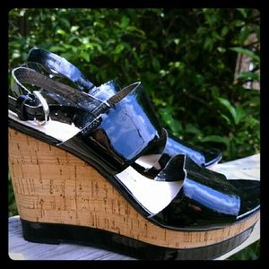 Franco Sarto Patent leather Wedge Platforms 9.5