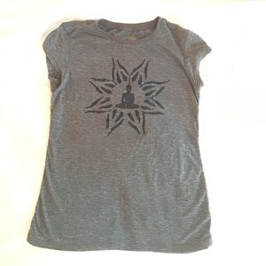 Eco Yoga Size Medium, Organic Cotton Dark Gray Tee