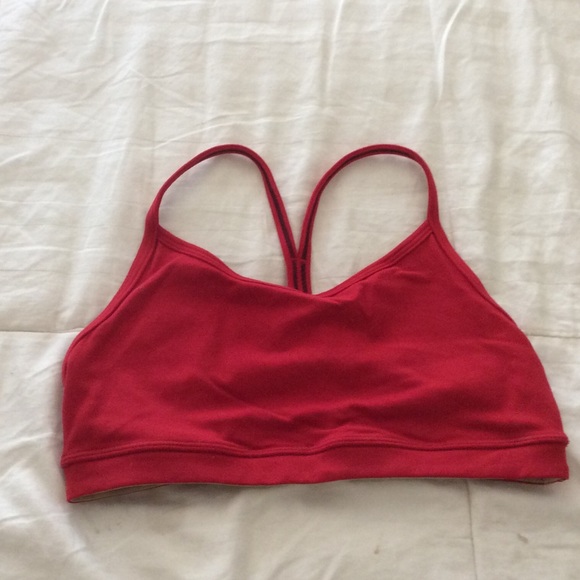Lululemon red sports bra size 4