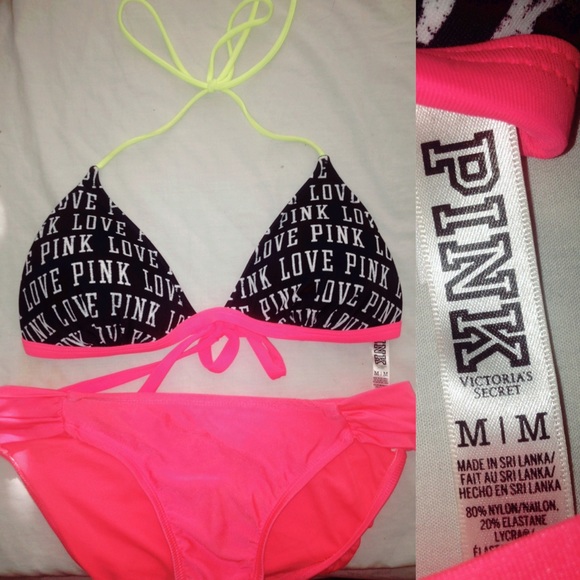 PINK pushup bikini top