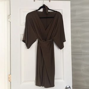 VS Olive green wrap dress
