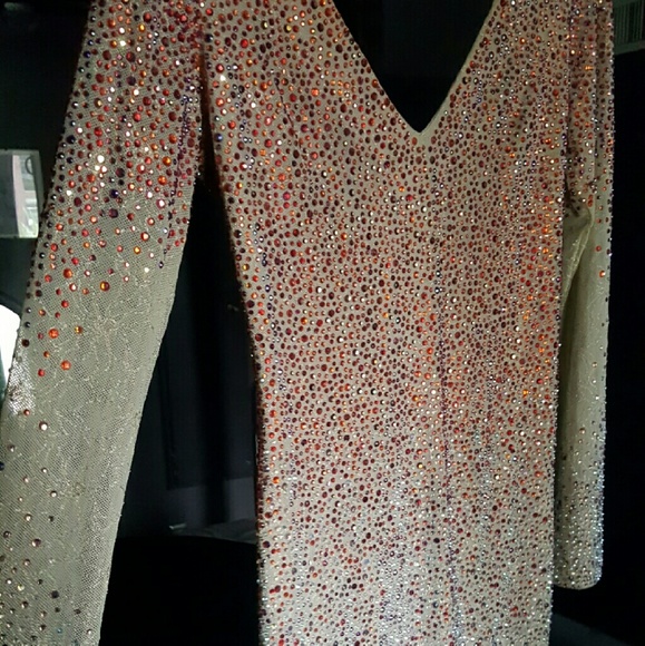 Rhinestoned cocktail dress