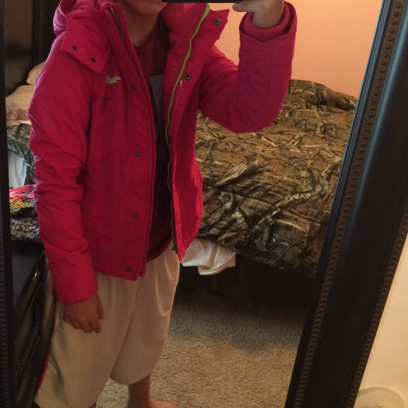 Hollister pink jacket