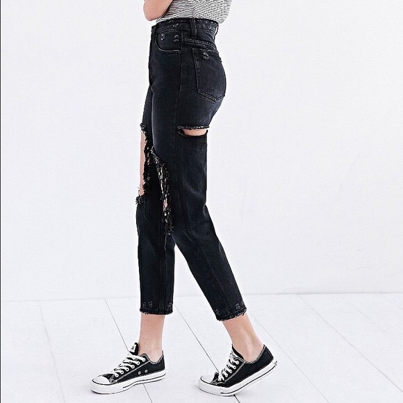 New Unif X uo black Twerk jeans - Picture 2 of 4