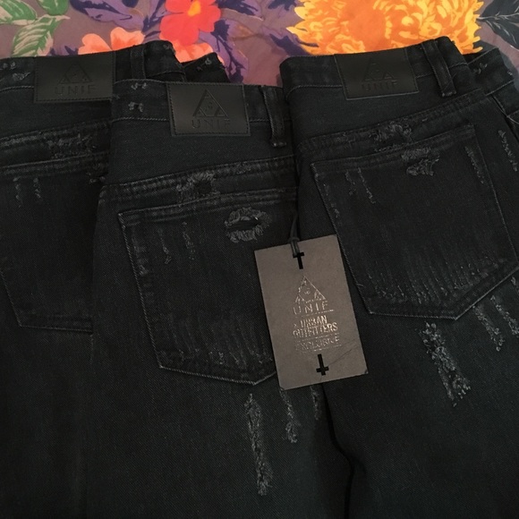 New Unif X uo black Twerk jeans - Picture 3 of 4