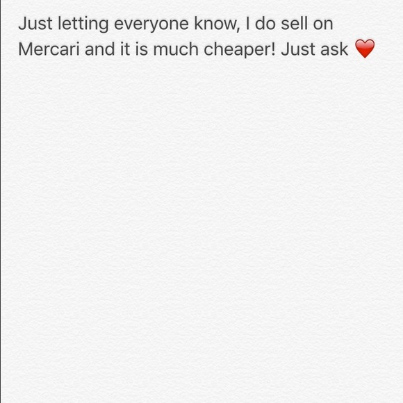 🤗 I also sell on Ⓜ️ercari