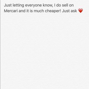 🤗 I also sell on Ⓜ️ercari