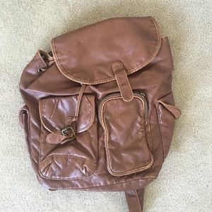 Brown backpack