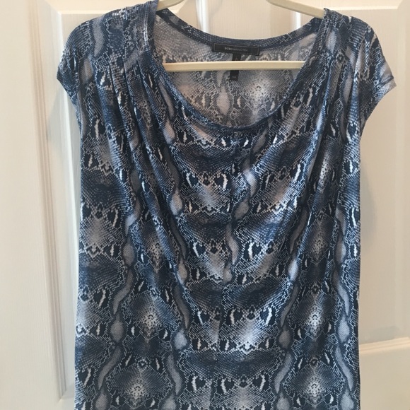BCBG Maxazria snakeskin print jersey top