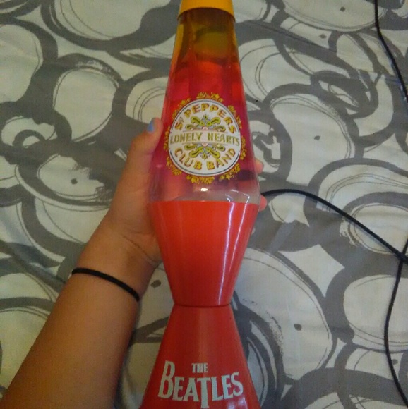 The Beatles themed lava lamp