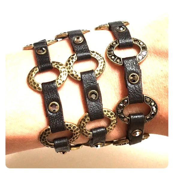 Wrap Around Faux Leather Bracelet