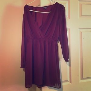 Express, maroon dress