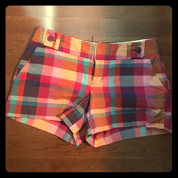 Plaid Banana Republic Shorts