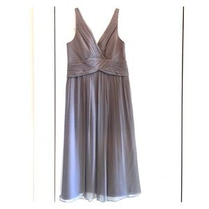 Gray crepe Melissa Sweet Dress