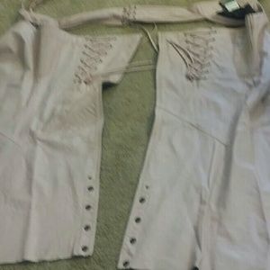 Harley Davidson leather chaps pants