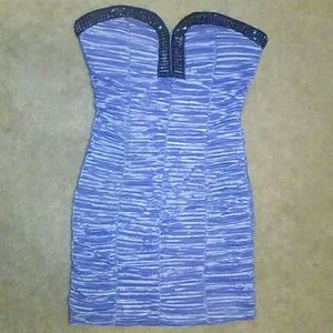 Sweetheart dress with rhinestones