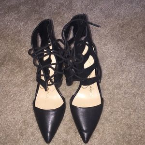 Jessica Simpson pointy toe black heels