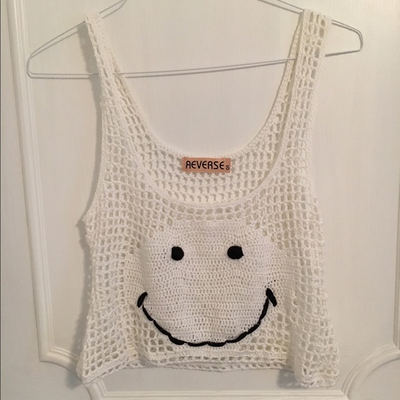 Nasty Gal Smily Crochet Tank Top - Picture 1 of 2