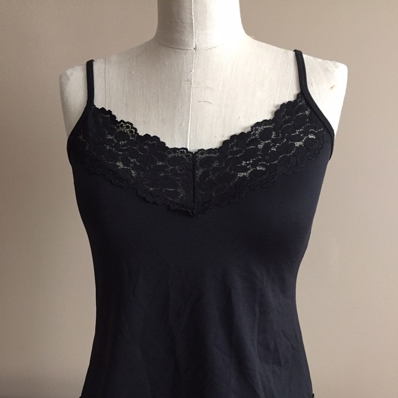 Black Lace & Nylon Tank