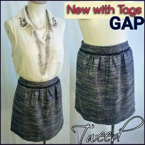 SOLD - NEW Gap Shimmer Tweed Skir