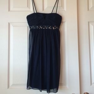Blue Dress with Embellishment