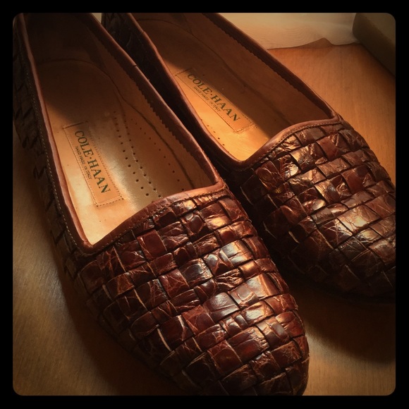 Cole Haan Genuine Crocodile women's flats