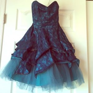 Blue Homecoming Dress