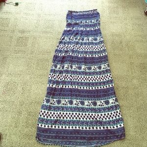 Strapless summer dress