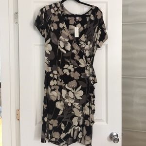 Cotton wrap style dress