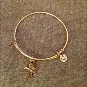 Authentic Alex and Ani 4 Leaf Clover