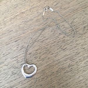 Tiffany Elsa Peretti Open Heart Pendant w/ bag