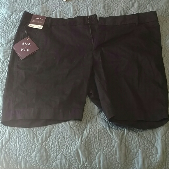 Bermuda Shorts Black Plus