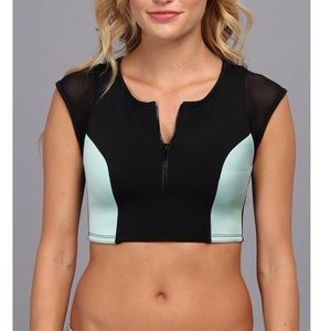Hurley swim crop top
