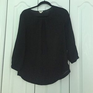 Jcrew black linen shirt