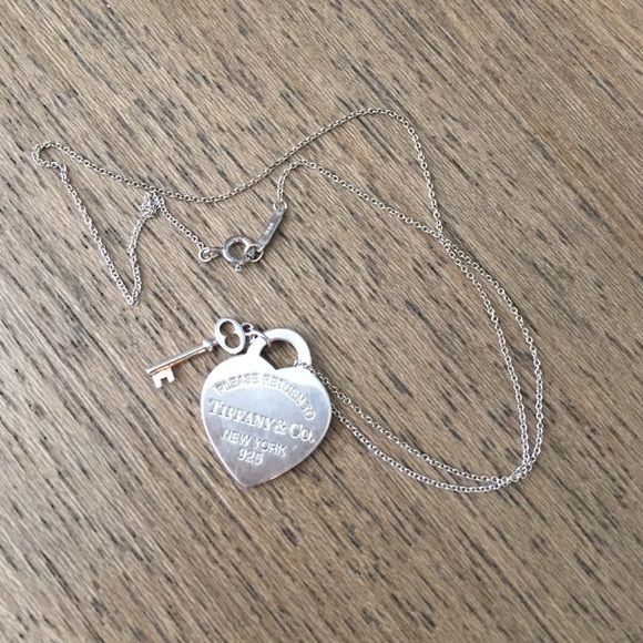 Tiffany Key and Return To Tag Pendant Necklace