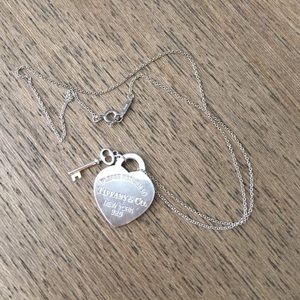 Tiffany Key and Return To Tag Pendant Necklace