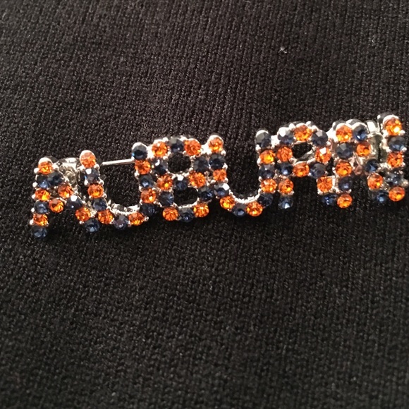 Auburn blue and orange Pin