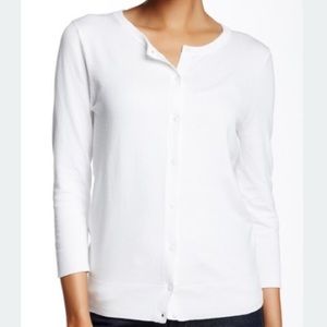 ABOUND Nordstrom button-up white cardigan