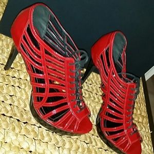 Patent leather heels