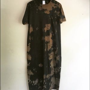 SALE vintage handmade tie-dye maxi dress