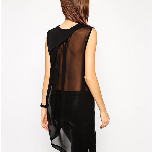 Asos tall sheer tunic